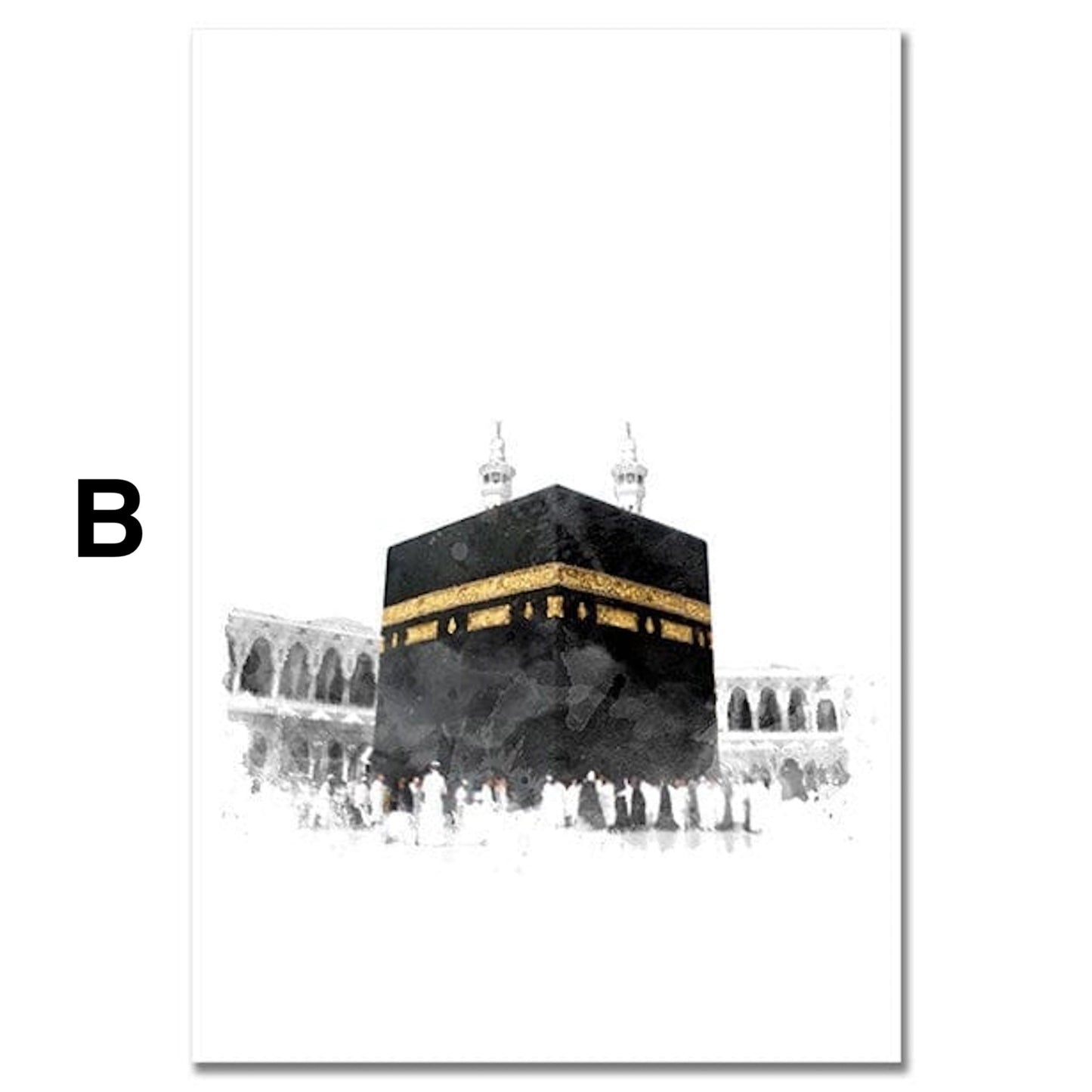 Poster  Al Aqsa Mosche Kaaba · Wandbilder Wohnzimmer & Schlafzimmer · Deko Print Bilder · ohne Rahmen