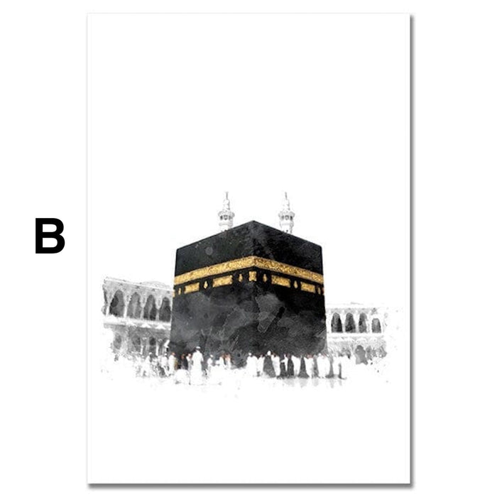 JUSTGOODMOOD Al Aqsa & Kaaba Poster – Museum-Qualität