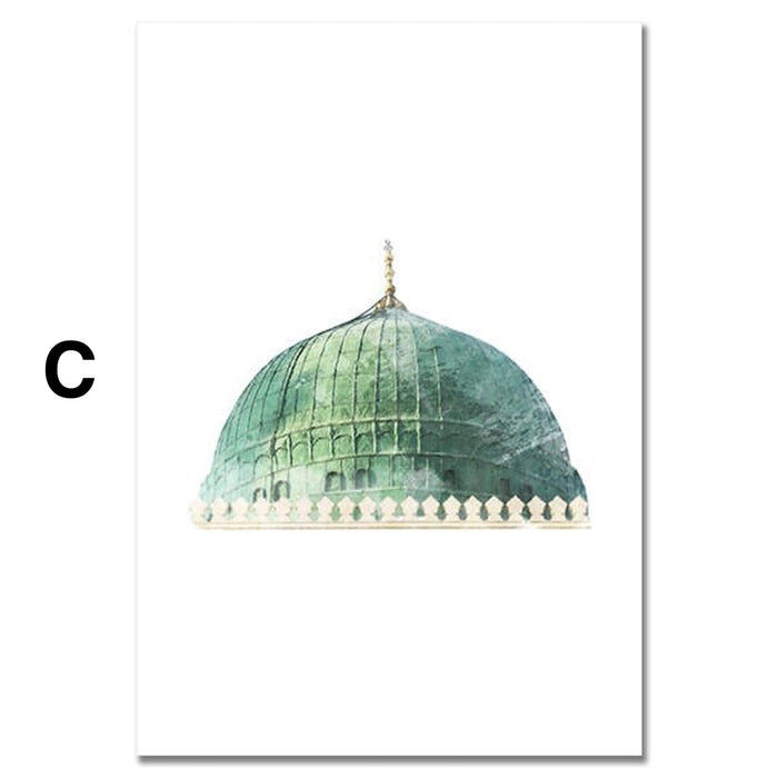JUSTGOODMOOD Al Aqsa & Kaaba Poster – Museum-Qualität