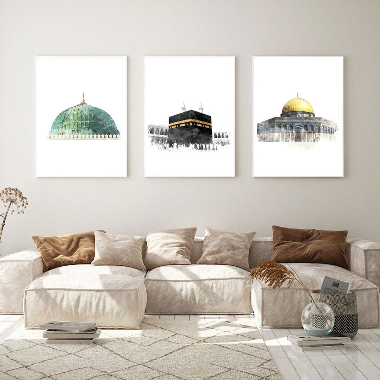 Poster  Al Aqsa Mosche Kaaba · Wandbilder Wohnzimmer & Schlafzimmer · Deko Print Bilder · ohne Rahmen