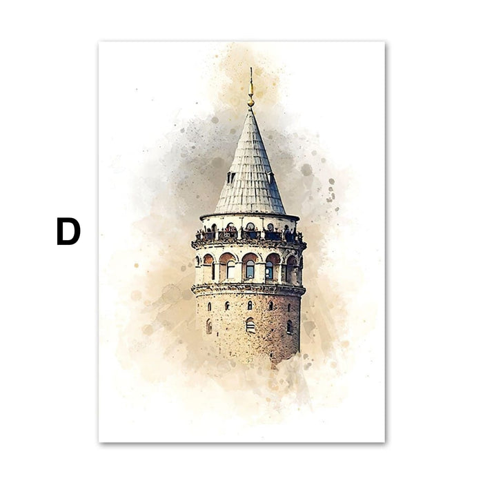 JUSTGOODMOOD Kaaba Ayasofia Poster – Museum-Qualität