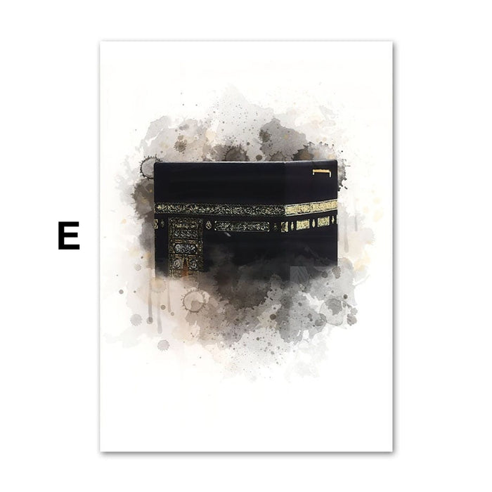 JUSTGOODMOOD Kaaba Ayasofia Poster – Museum-Qualität