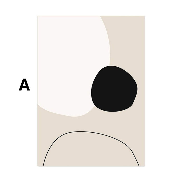 JUSTGOODMOOD Poster – Edle Linienkunst auf Baumwolle