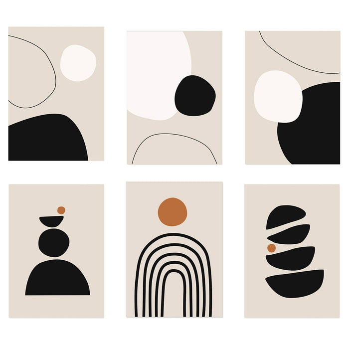 JUSTGOODMOOD Poster – Edle Linienkunst auf Baumwolle
