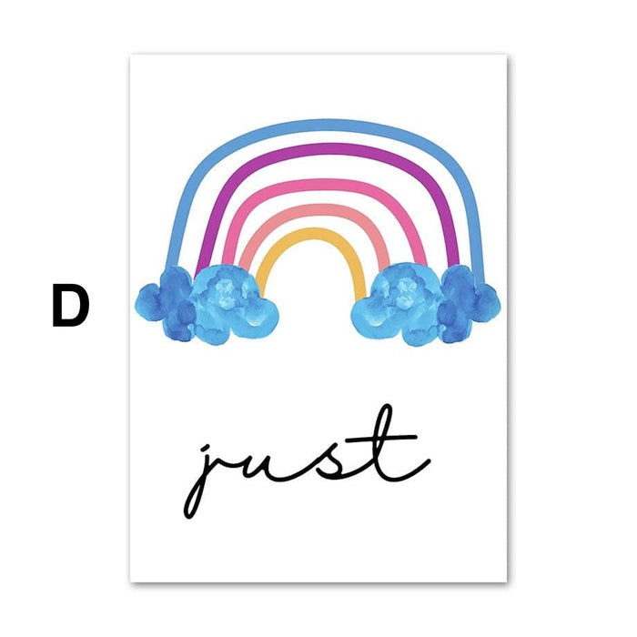 JUSTGOODMOOD Poster Kinderzimmer – Premium Canvas