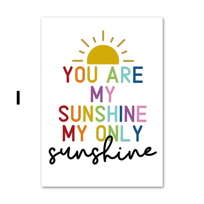 JUSTGOODMOOD Poster Kinderzimmer – Premium Canvas