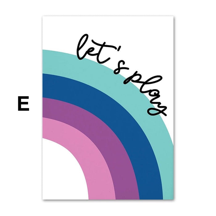 JUSTGOODMOOD Poster Kinderzimmer – Premium Canvas