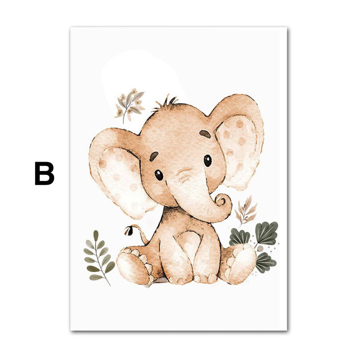 Poster Kinder Boho Stil – Premium Baumwoll-Canvas