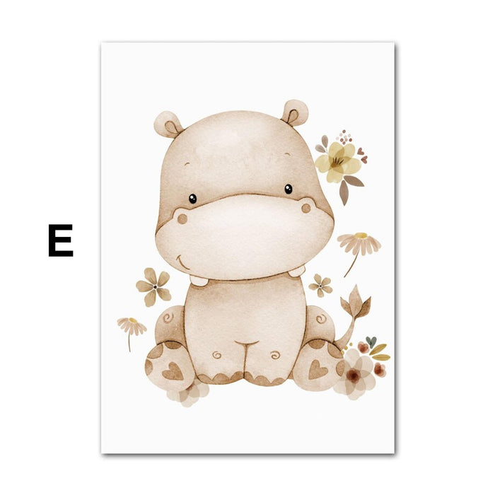 Poster Kinder Boho Stil – Premium Baumwoll-Canvas