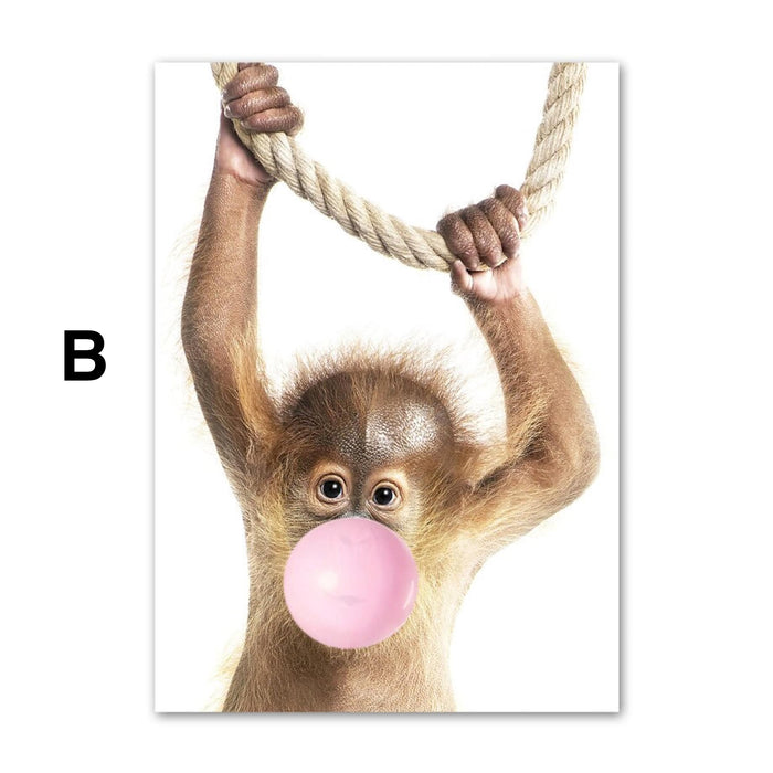 JUSTGOODMOOD Kinderposter – Hochwertiger Baumwoll-Print