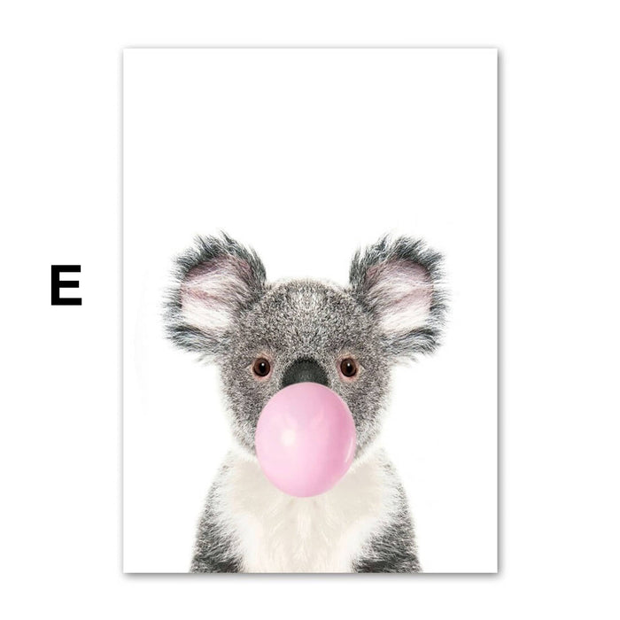 JUSTGOODMOOD Kinderposter – Hochwertiger Baumwoll-Print
