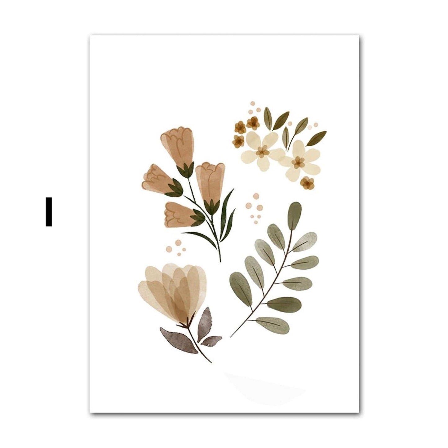 Poster Kinder Tiere Schmetterling Fuchs Eule Blumen Hase Reh und Bär als Deko Print ohne Rahmen
