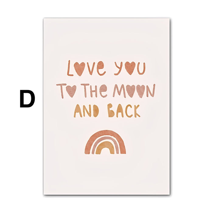 JUSTGOODMOOD Alpaka Poster – Farbintensive Kinder Deko