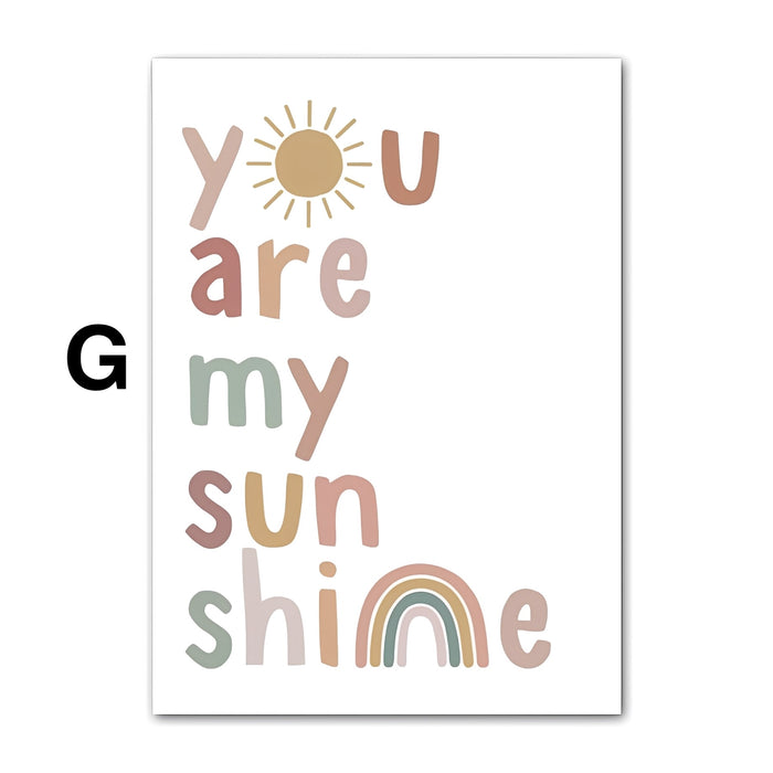 JUSTGOODMOOD Alpaka Poster – Farbenfrohe Deko