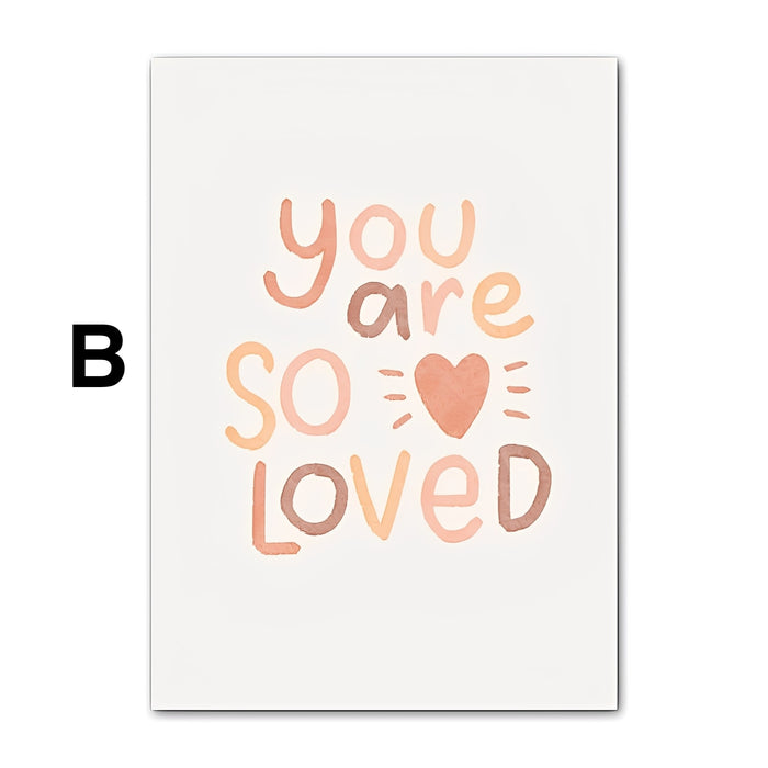 JUSTGOODMOOD Alpaka Poster – Farbintensive Kinder Deko