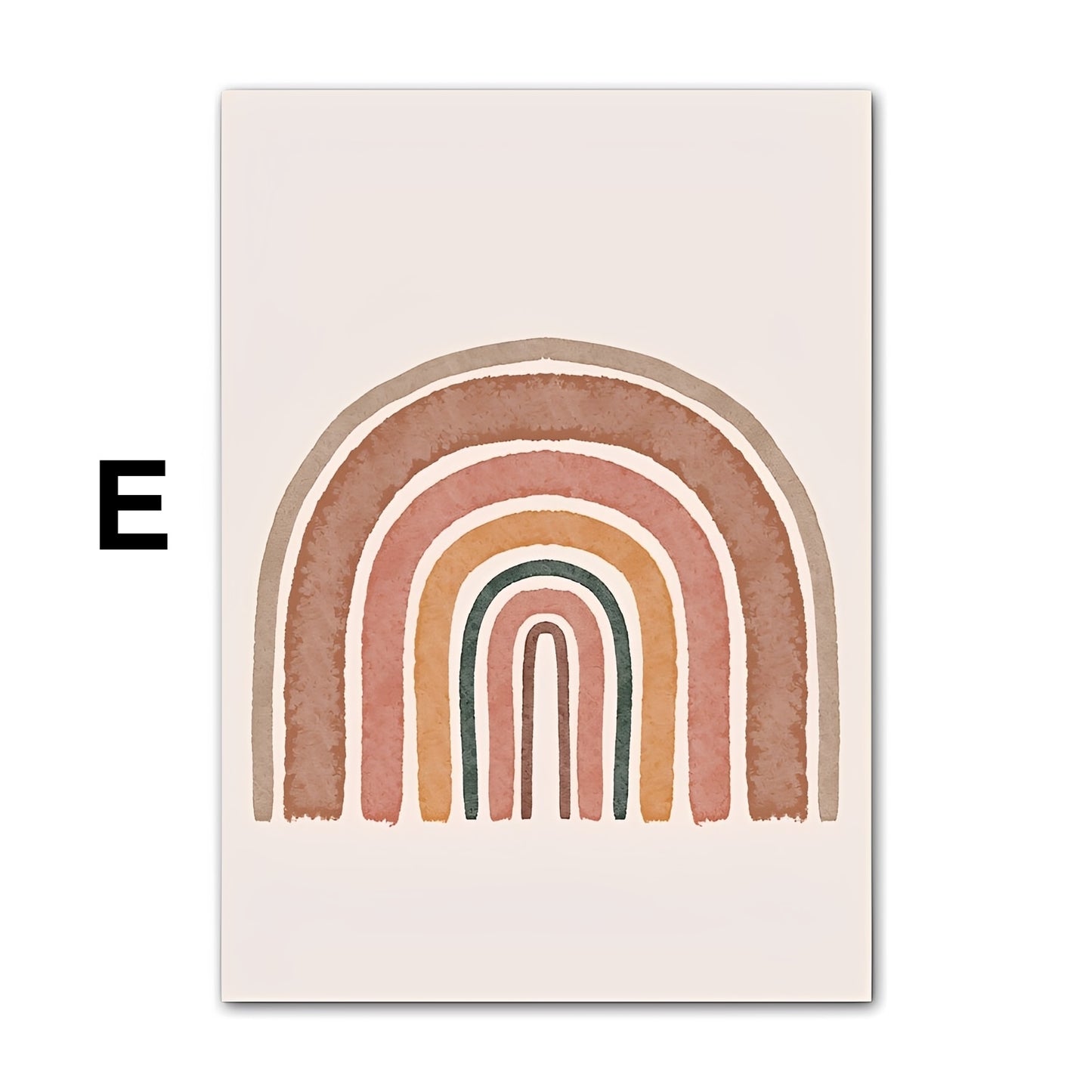 Poster Kinderzimmer Alpaka Regenbogen Kaktus Zeichentrick · Kinderzimmer Bilder · Wand Deko · Kunst Druck · Deko Print · ohne Rahmen