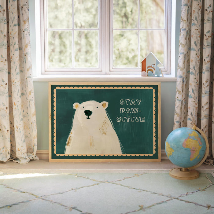 JUSTGOODMOOD Bär Poster – Exklusive Kinderzimmer Deko