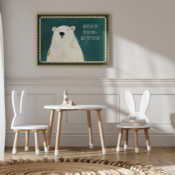 JUSTGOODMOOD Bär Poster – Exklusive Kinderzimmer Deko