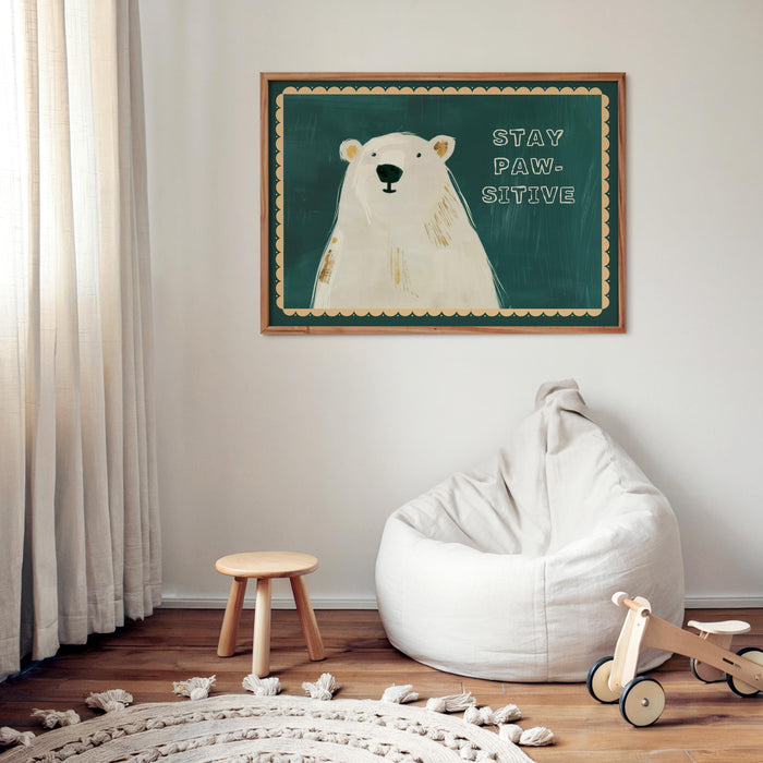 JUSTGOODMOOD Bär Poster – Exklusive Kinderzimmer Deko