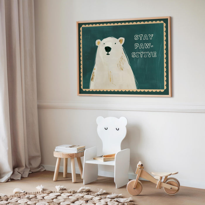 JUSTGOODMOOD Bär Poster – Exklusive Kinderzimmer Deko
