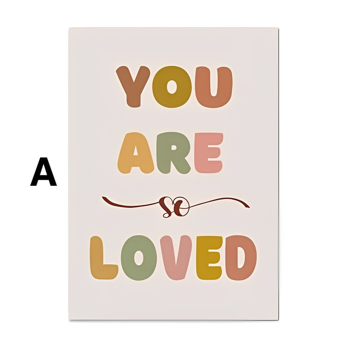 JUSTGOODMOOD Poster Kinderzimmer – Premium Cotton Art