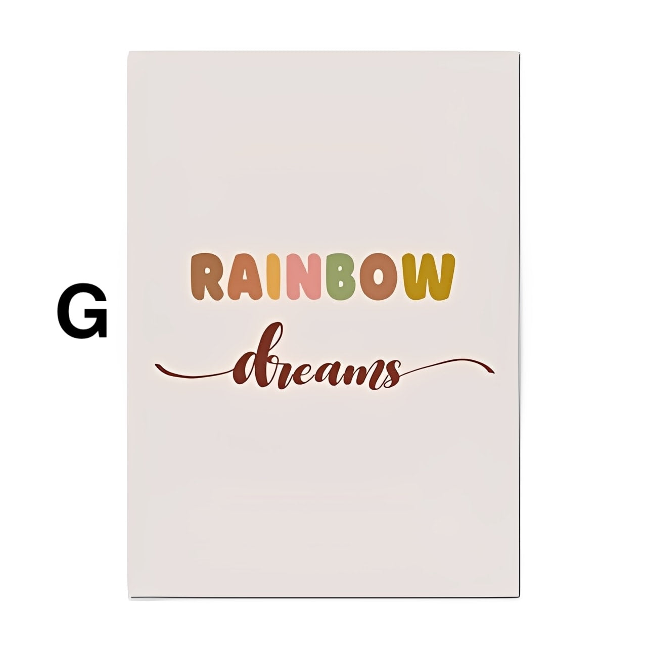 Poster Kinderzimmer Bilder Regenbogen Mond Wolken · Kinderzimmer & Babyzimmer Bilder · Wand Deko · Kunstdruck · Deko Print · ohne Rahmen