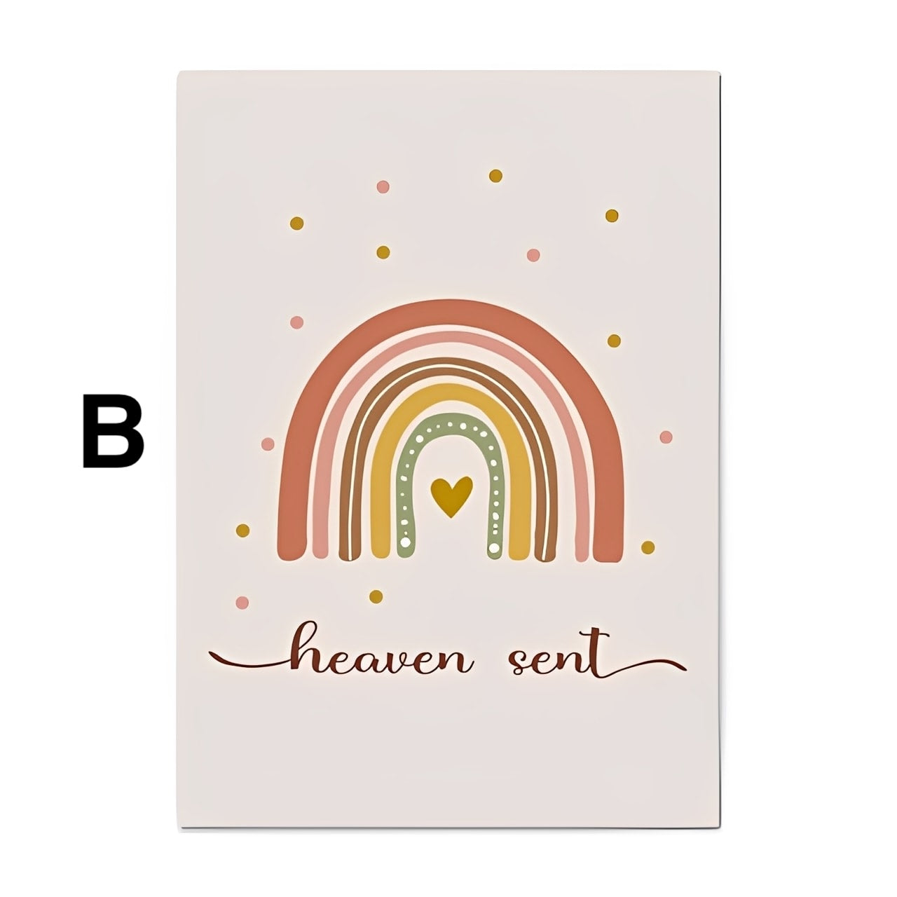 Poster Kinderzimmer Bilder Regenbogen Mond Wolken · Kinderzimmer & Babyzimmer Bilder · Wand Deko · Kunstdruck · Deko Print · ohne Rahmen