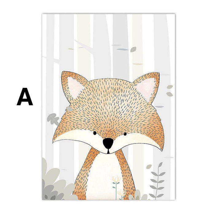 JUSTGOODMOOD Poster Kinderzimmer – Premium Canvas Print