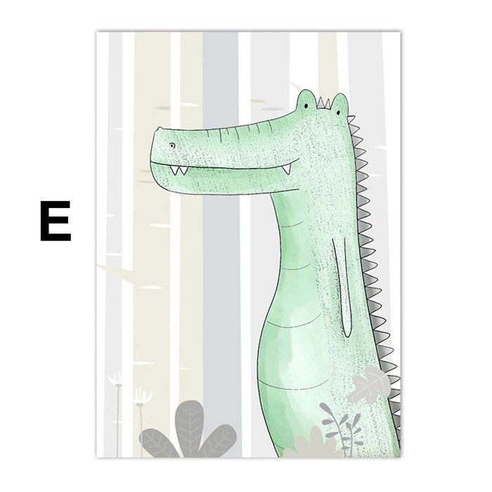 JUSTGOODMOOD Poster Kinderzimmer – Premium Canvas Print
