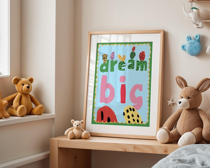 Poster Kinderzimmer – Premium Baumwoll-Canvas Art