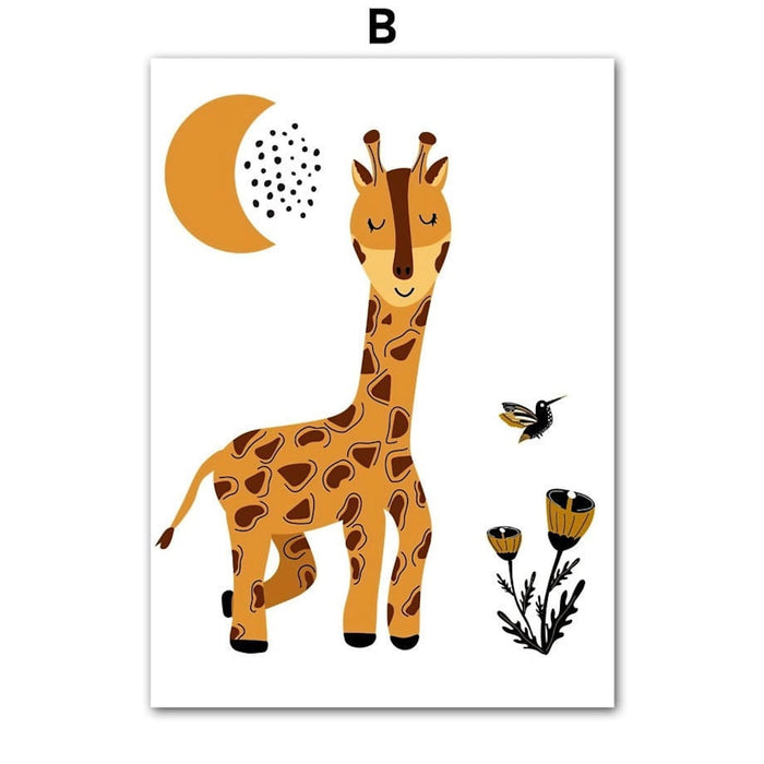 JUSTGOODMOOD Dschungel Poster – Premium Canvas Print