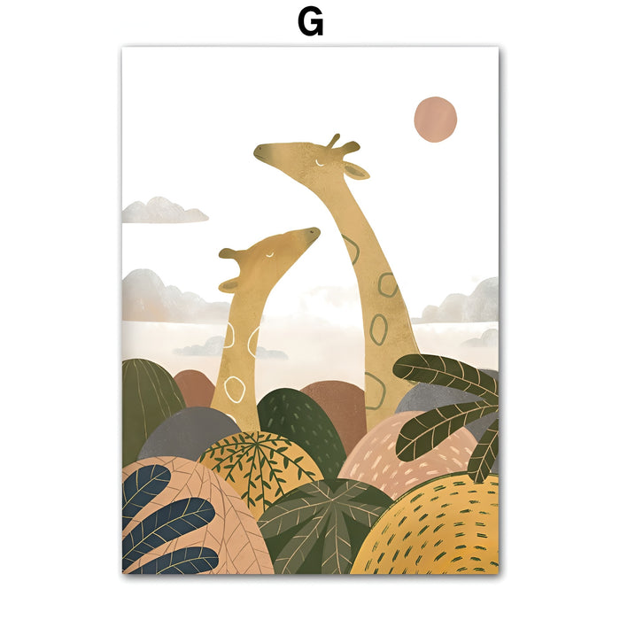 JUSTGOODMOOD Poster Kinderzimmer – Premium Canvas Print
