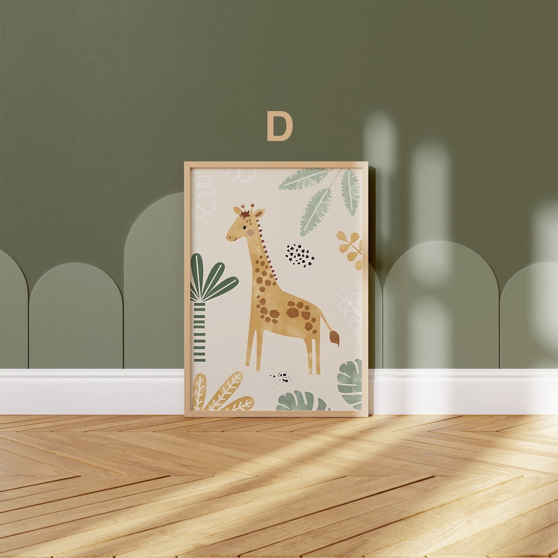 Poster Kinderzimmer Dschungel Tiere · Name Personalisiert · Kinderzimmer Bilder · Wand Deko · Kunst Druck · Deko Print · ohne Rahmen - justgoodmood