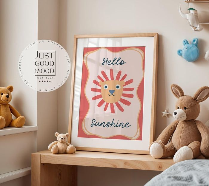 JUSTGOODMOOD Girl Power Poster – Premium Baumwoll-Canvas