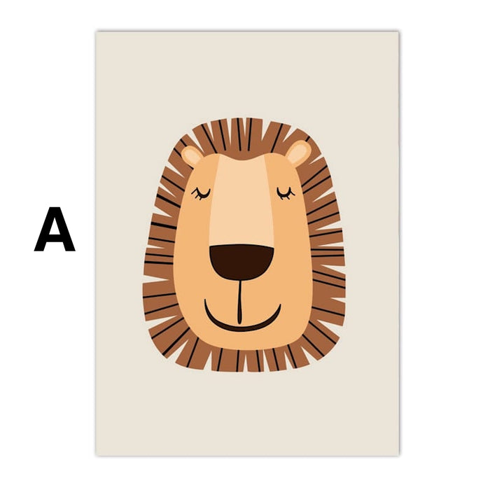 Hakuna Matata Löwe Poster – Premium Baumwoll-Canvas