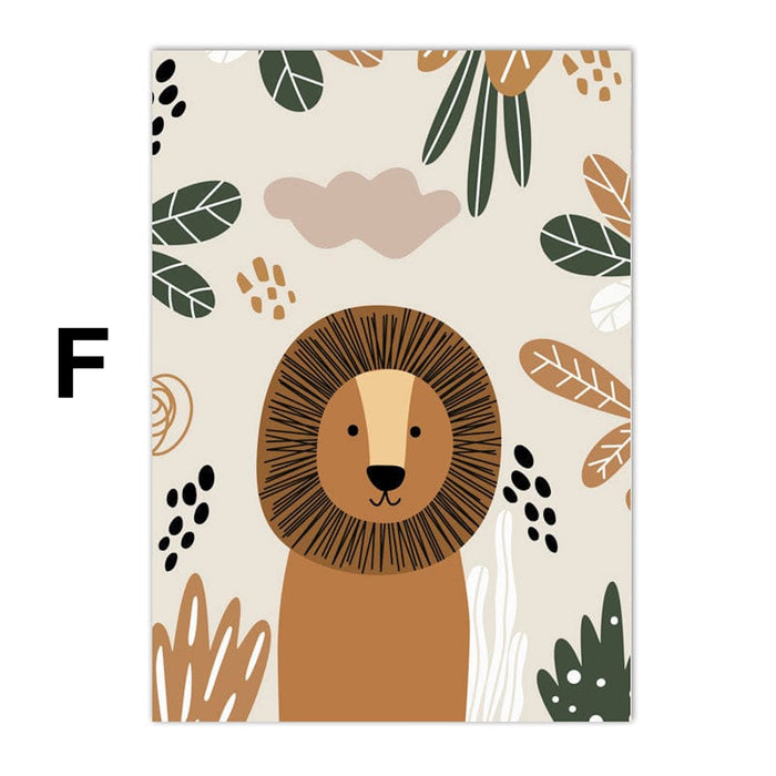 Hakuna Matata Löwe Poster – Premium Baumwoll-Canvas