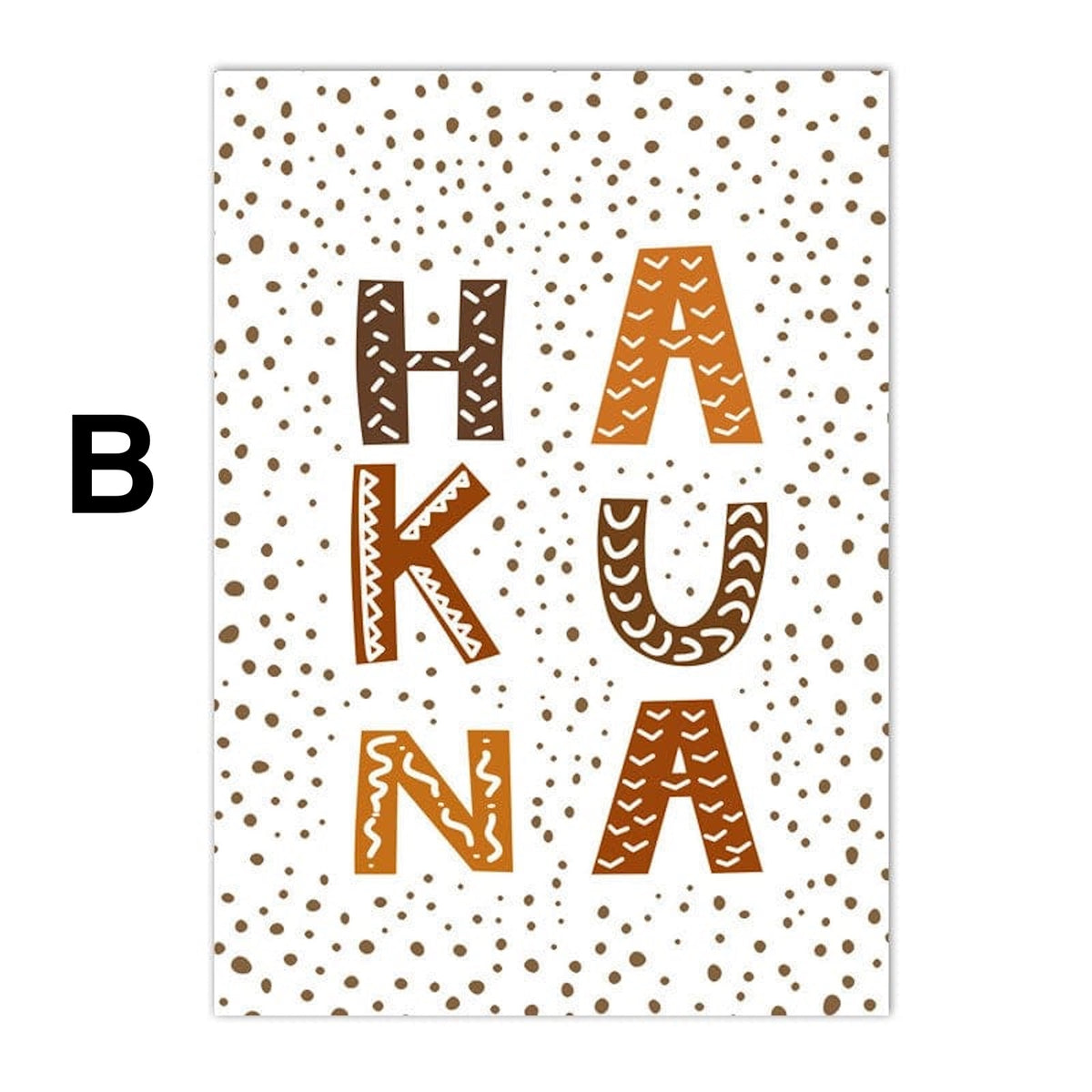 Poster Kinderzimmer Hakuna Matata Löwe Tiger gepunktet · Kinderzimmer Bilder · Wand Deko · Kunst Druck · Deko Print · ohne Rahmen