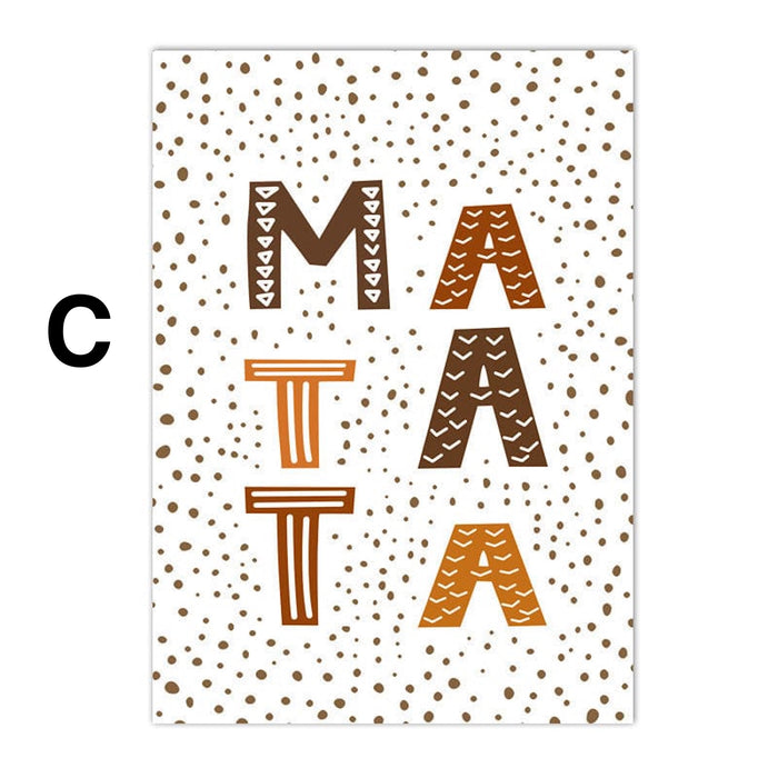Kinderzimmer Poster Hakuna Matata – Premium Baumwolle