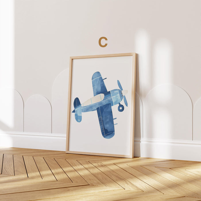JUSTGOODMOOD Kinderposter Heißluftballon – Premium Print