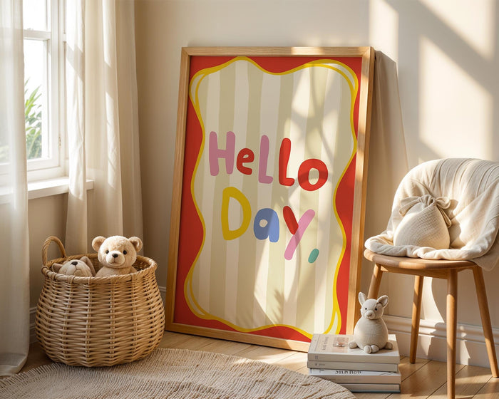 JUSTGOODMOOD Kinderposter – Premium Baumwoll-Print