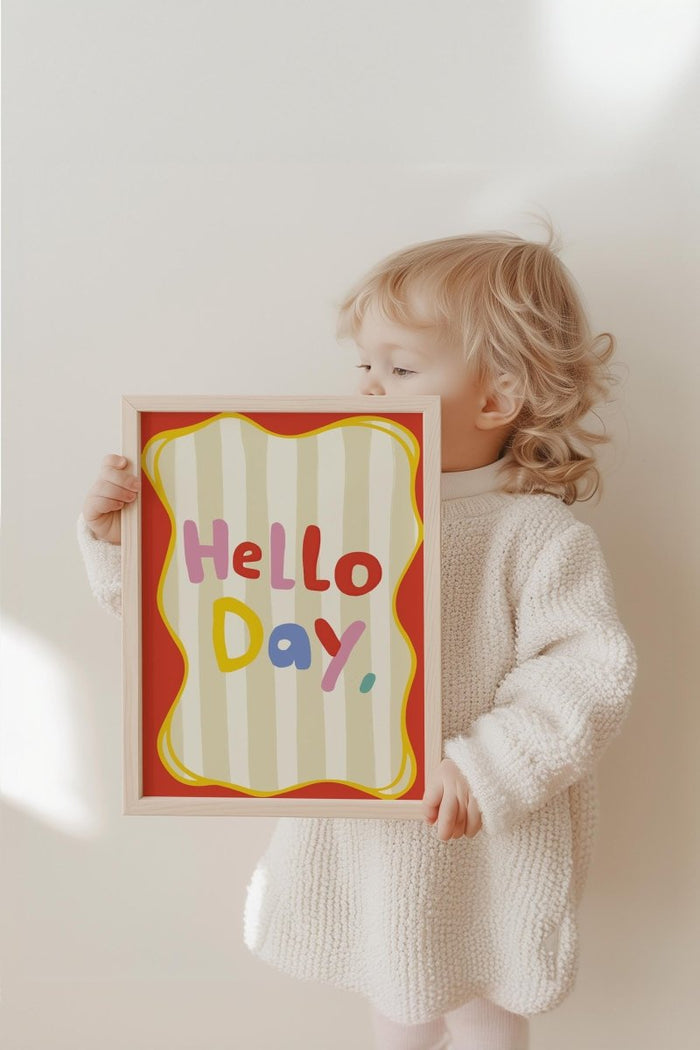 JUSTGOODMOOD Kinderposter – Premium Baumwoll-Print