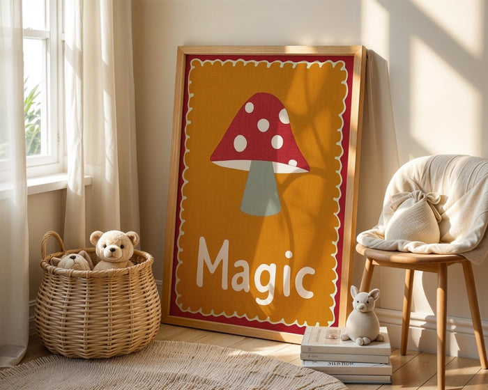 Magic Kinderzimmer Poster – Premium Baumwoll-Canvas