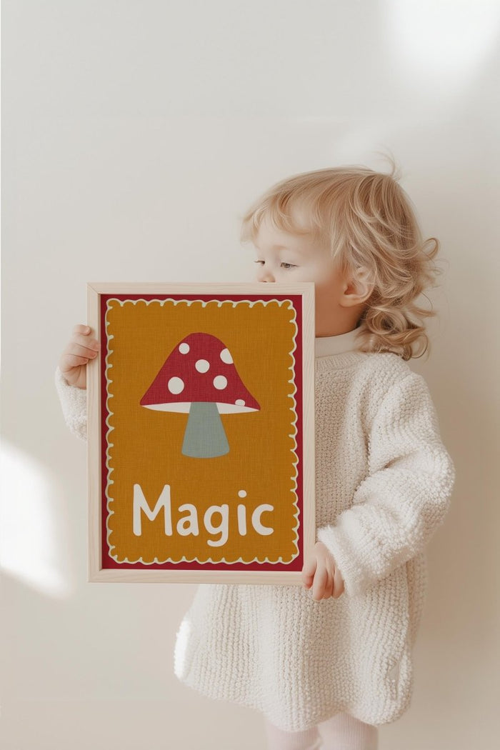 Magic Kinderzimmer Poster – Premium Baumwoll-Canvas