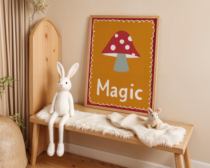 Magic Kinderzimmer Poster – Premium Baumwoll-Canvas
