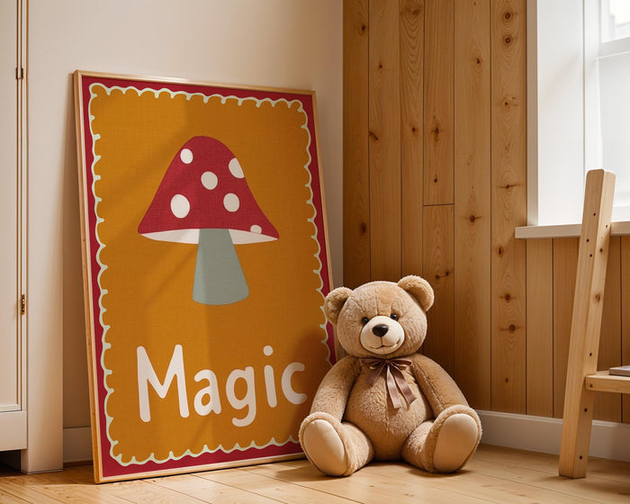 Magic Kinderzimmer Poster – Premium Baumwoll-Canvas