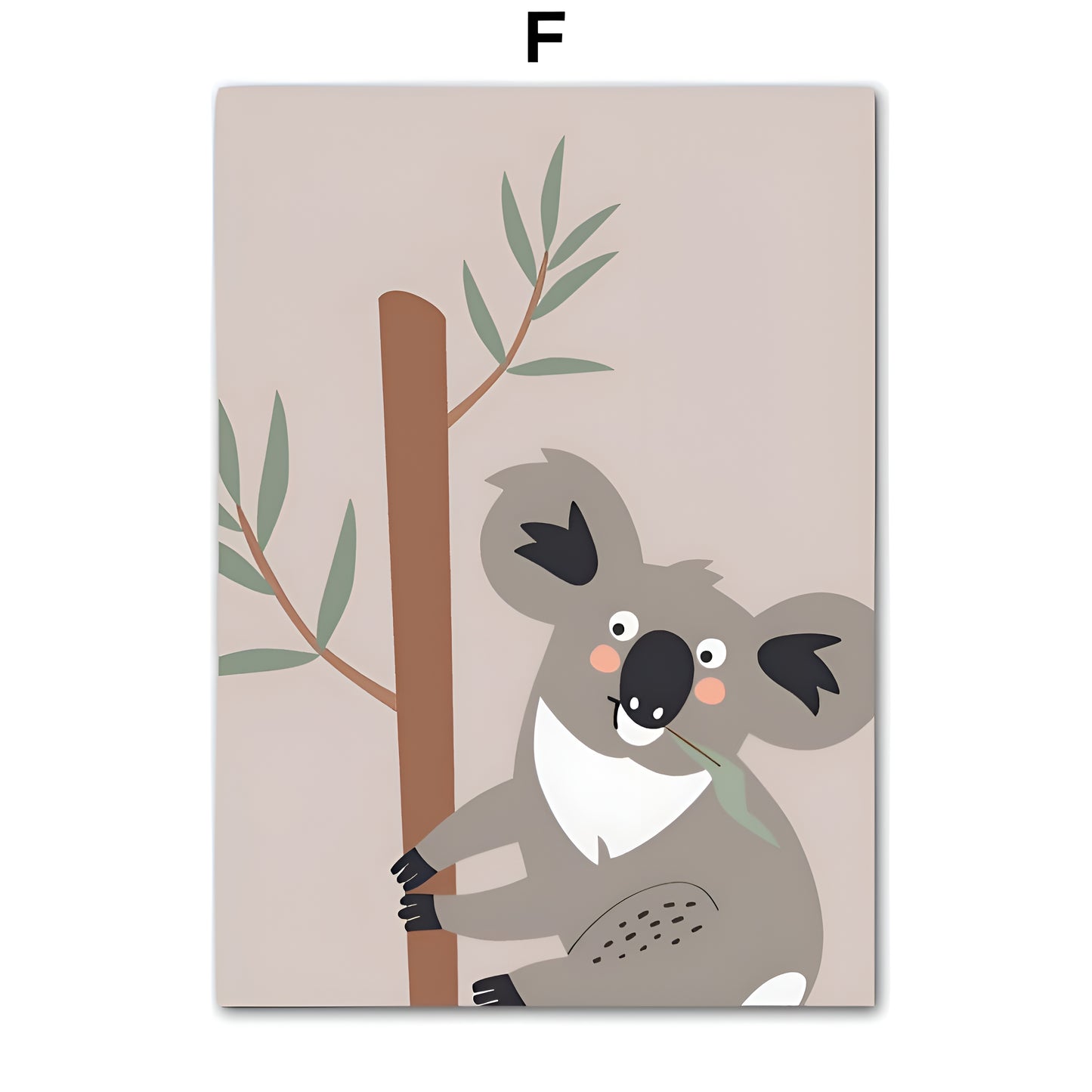 Poster Kinderzimmer Tiere Australien Kangaroo Koala Bär · Kinderzimmer Bilder · Wand Deko · Kunst Druck · Deko Print · ohne Rahmen