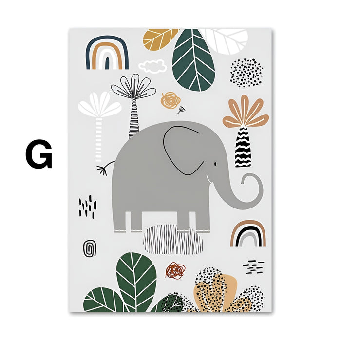 JUSTGOODMOOD Poster Kinderzimmer – Premium Baumwollkunst