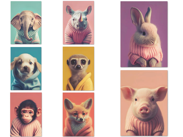 JUSTGOODMOOD Poster Tiere – Premium Qualität aus Deutschland