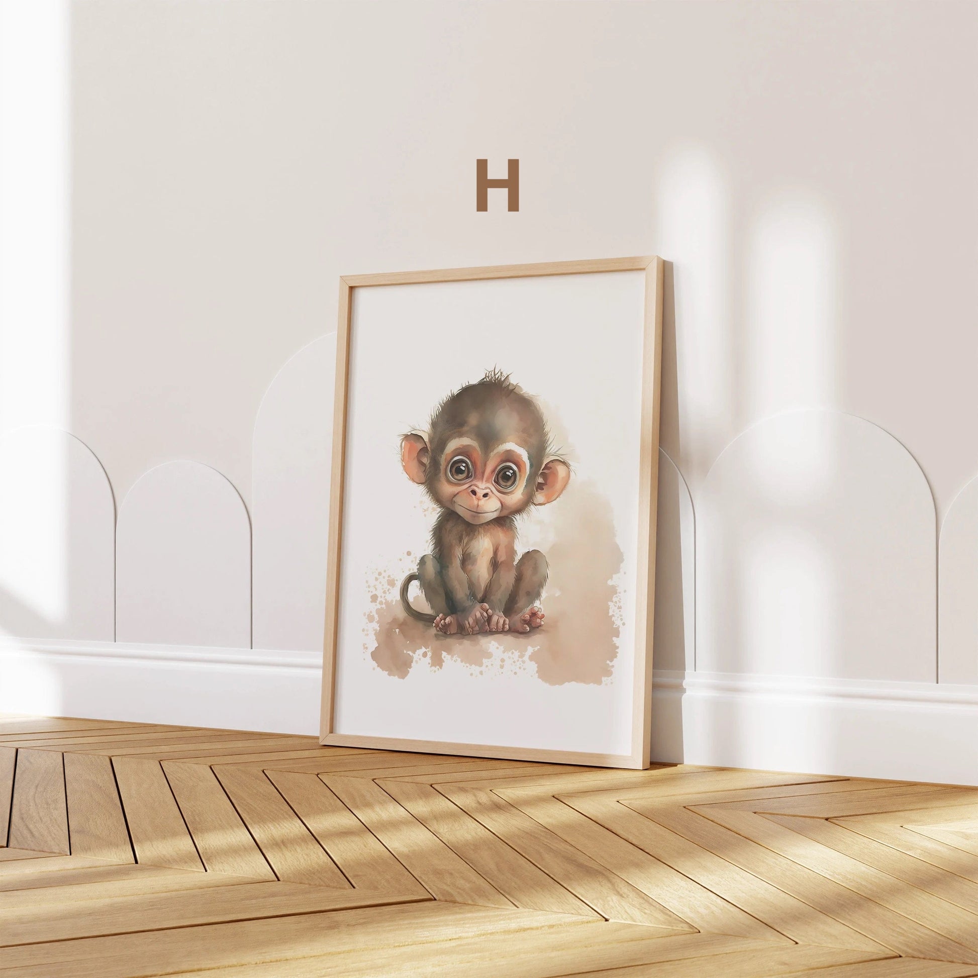 Poster Kinderzimmer Tiere Wald Dschungel Aquarell I Kinderzimmer Bilder I Wand Deko I Kunst Druck I Deko Print I ohne Rahmen - justgoodmood