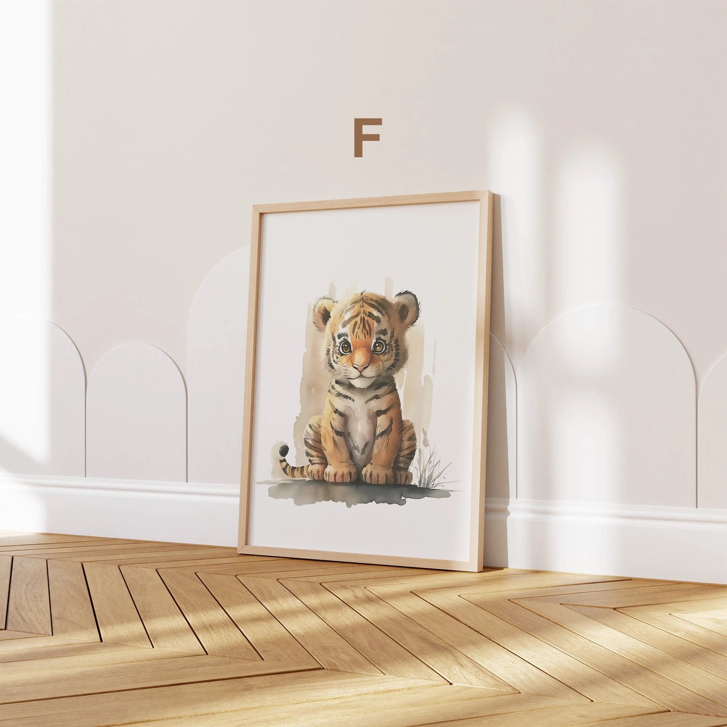 Poster Kinderzimmer Tiere Wald Dschungel Aquarell I Kinderzimmer Bilder I Wand Deko I Kunst Druck I Deko Print I ohne Rahmen - justgoodmood